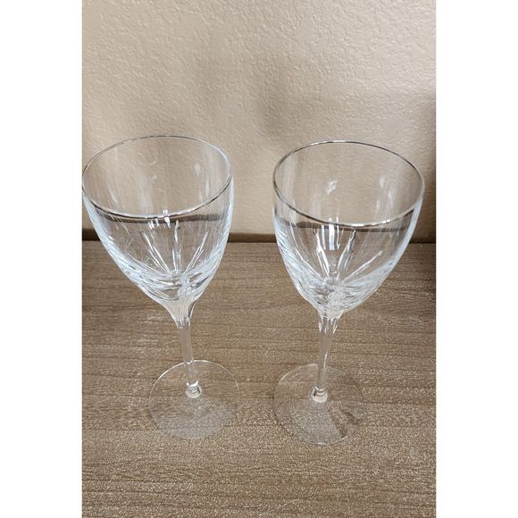 Lenox Other - Lenox Crystal Firelight Platinum Water Goblets Set of 2